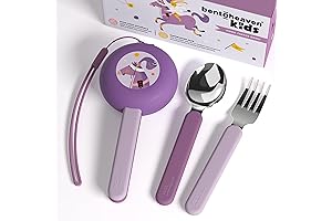 Bentgo Kids' Unbreakable Travel Utensils Set with Case (Horse)