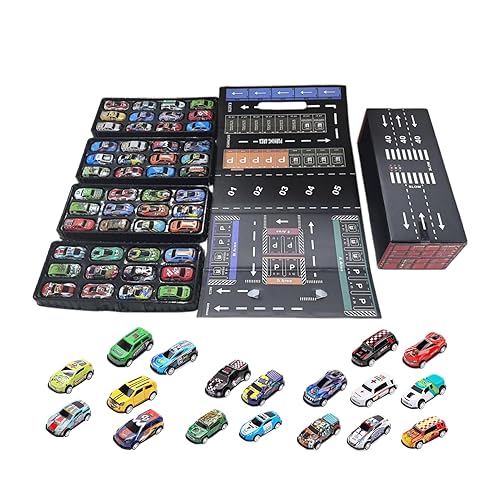 Pull Back - Set di veicoli in metallo da 48