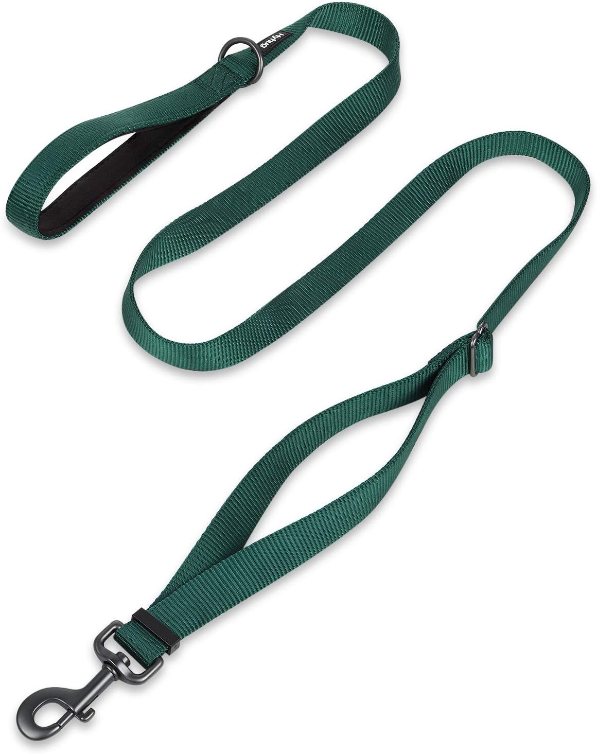 Hyhug Pets Adjustable Length Lead with Traffic Nylon and Super Soft Neoprene lined Handle for Dogs Daily Use Walking Professional Training. (Large - Image 5