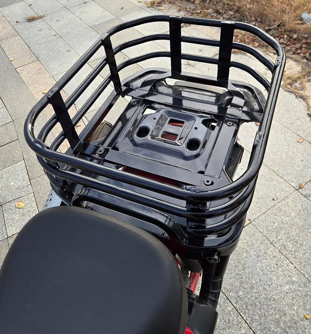 Basket Support Luggage Rear Rack Black Cargo Carrier Support Shelf Compatible with Honda Trail 125 CT125 Hunter Cub 125 (2019 - Current)