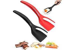 2-in-1 Egg Flipper Spatula Tongs