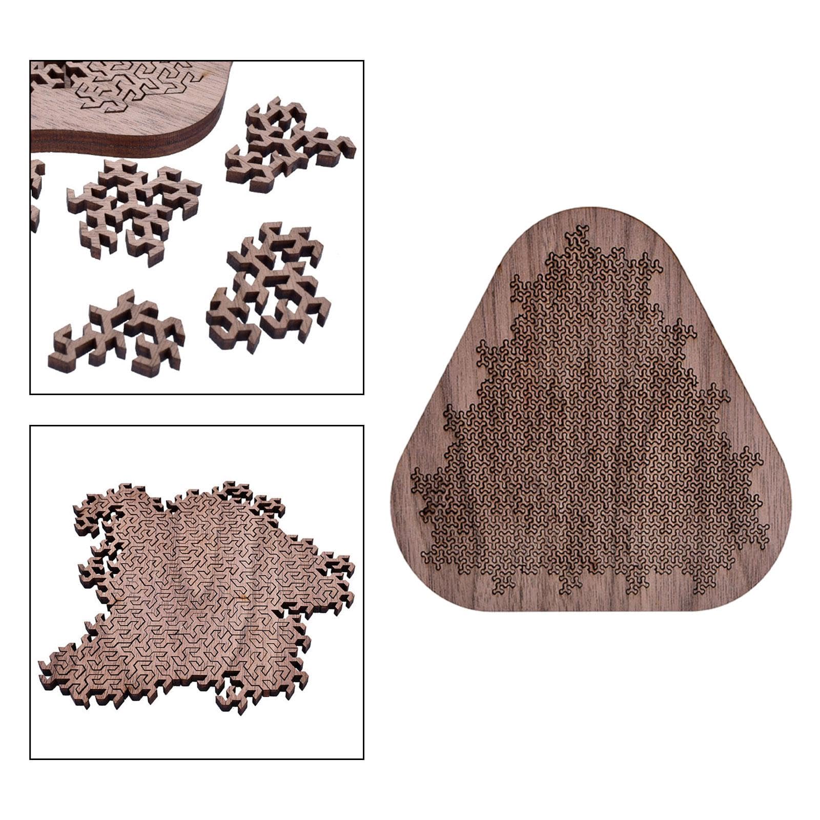 Rompecabezas de Madera Hexagonal Laberinto Puzzle Cerebral Difícil Juego de Desafío Mental Adivinanza para Expertos Madera Compacta Y Resistente, Triángulo