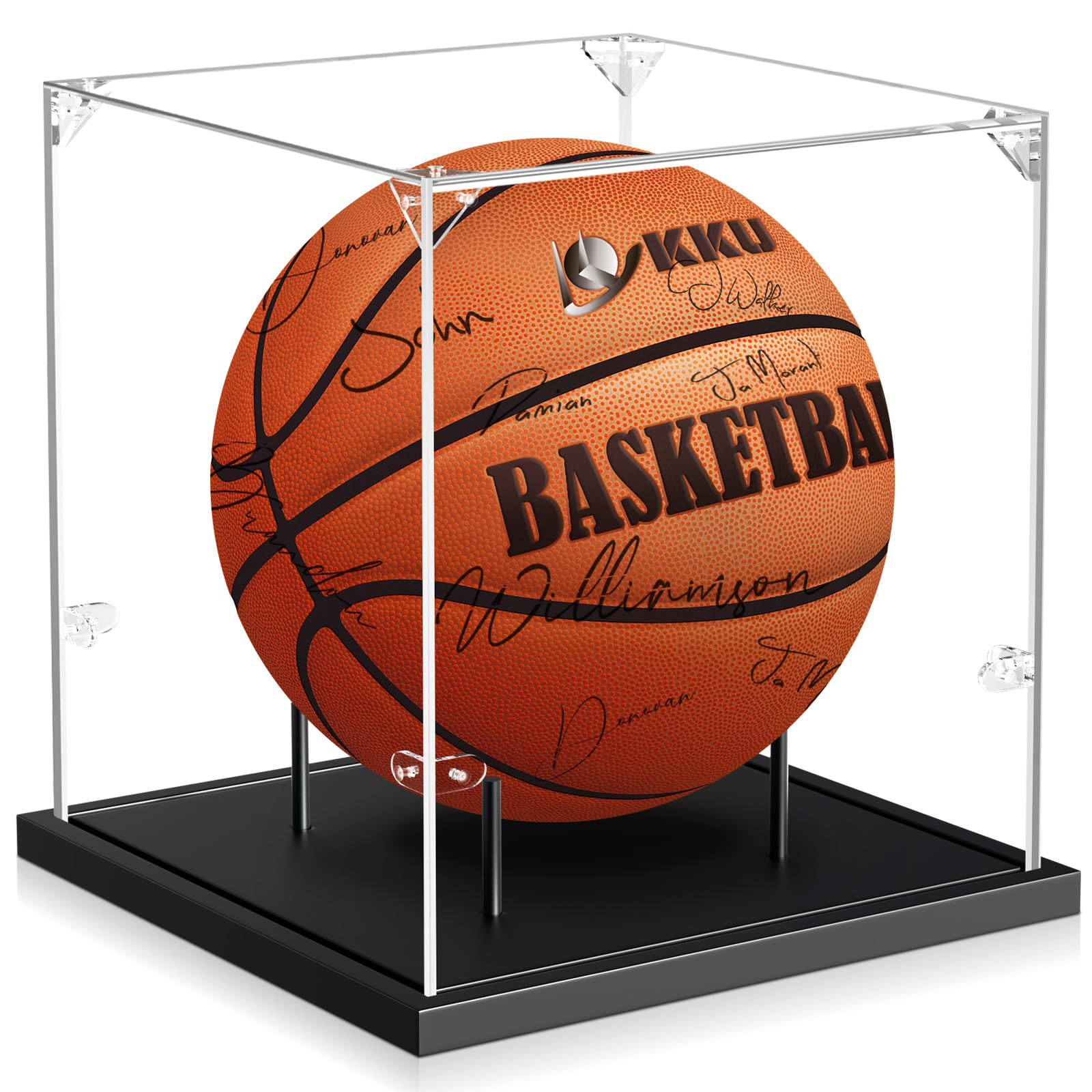 KKU Wood Base Basketball Display Case