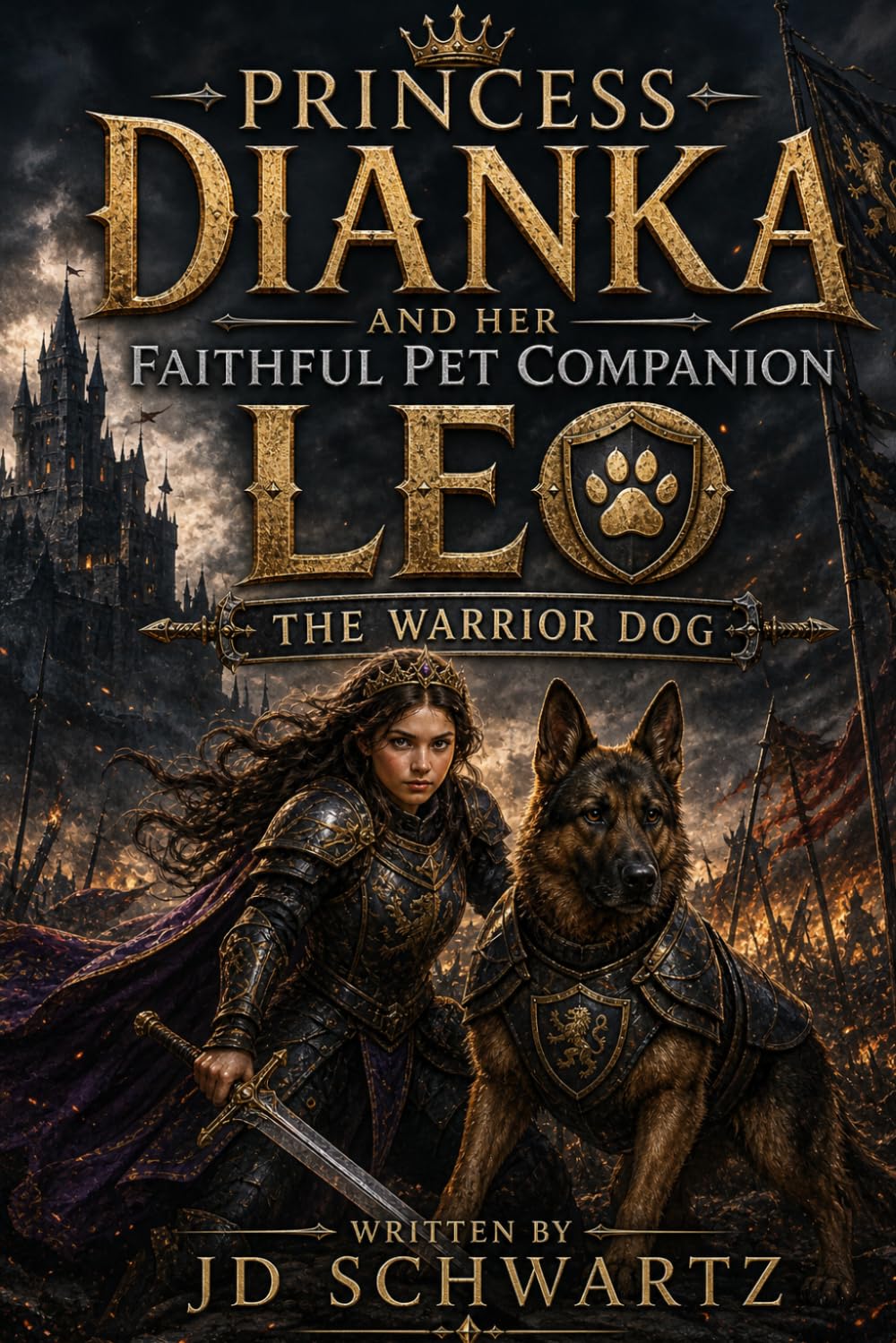 Princess Dianka and Her faithful Pet Companion Leo the Warrior Dog
