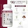 Vita Green Hair Growth Supplement (維新烏絲素) – Herbal Support for Thinning and Graying Hair – Naturally Simulates Follicles to Encourage Fuller, Healthier Hair – 90 Capsules