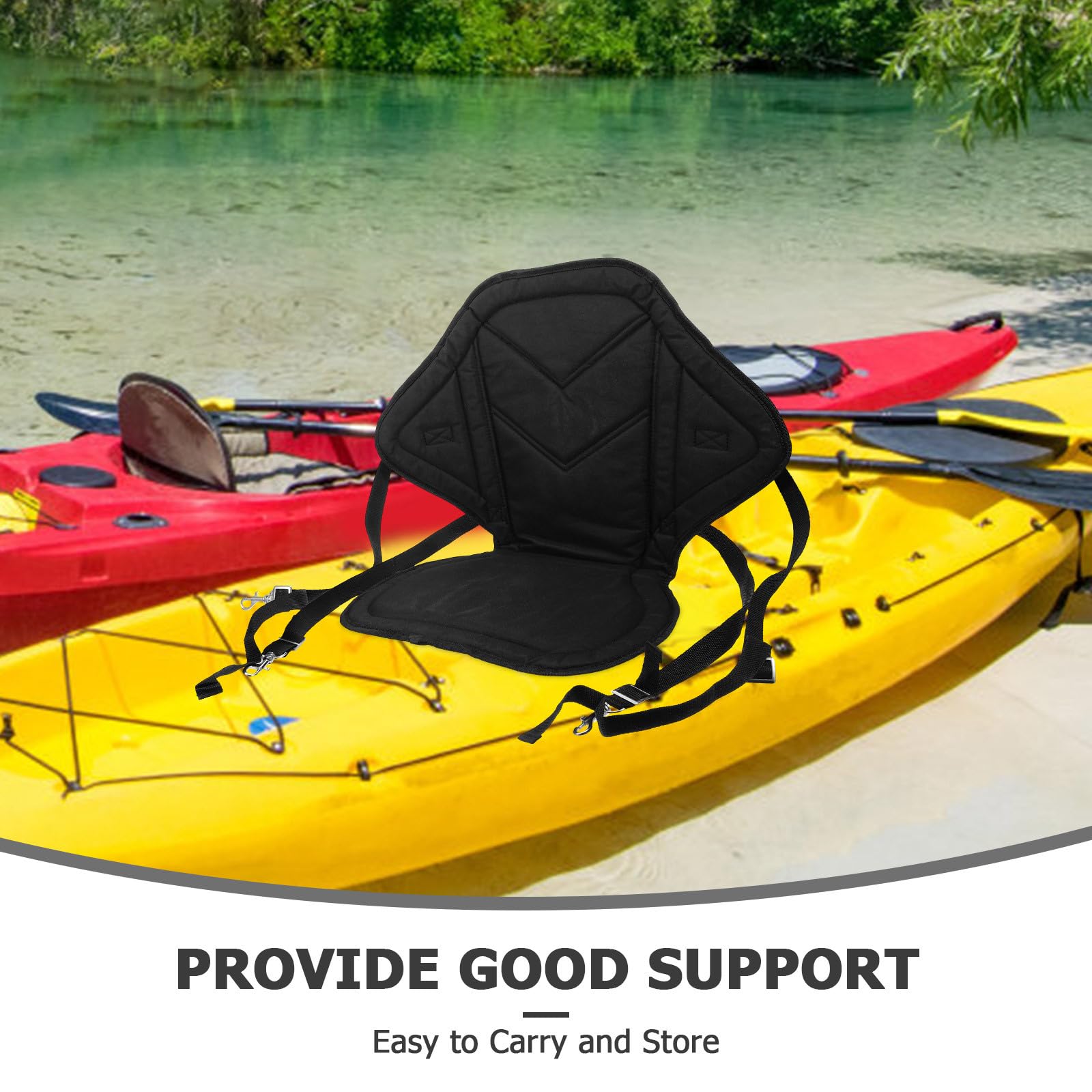 Beavorty Coussin de Dossier Ergonomique pour Siège de Kayak, Rembourrage Confortable, Adapté aux Sorties en Kayak et Planche à Pagaie