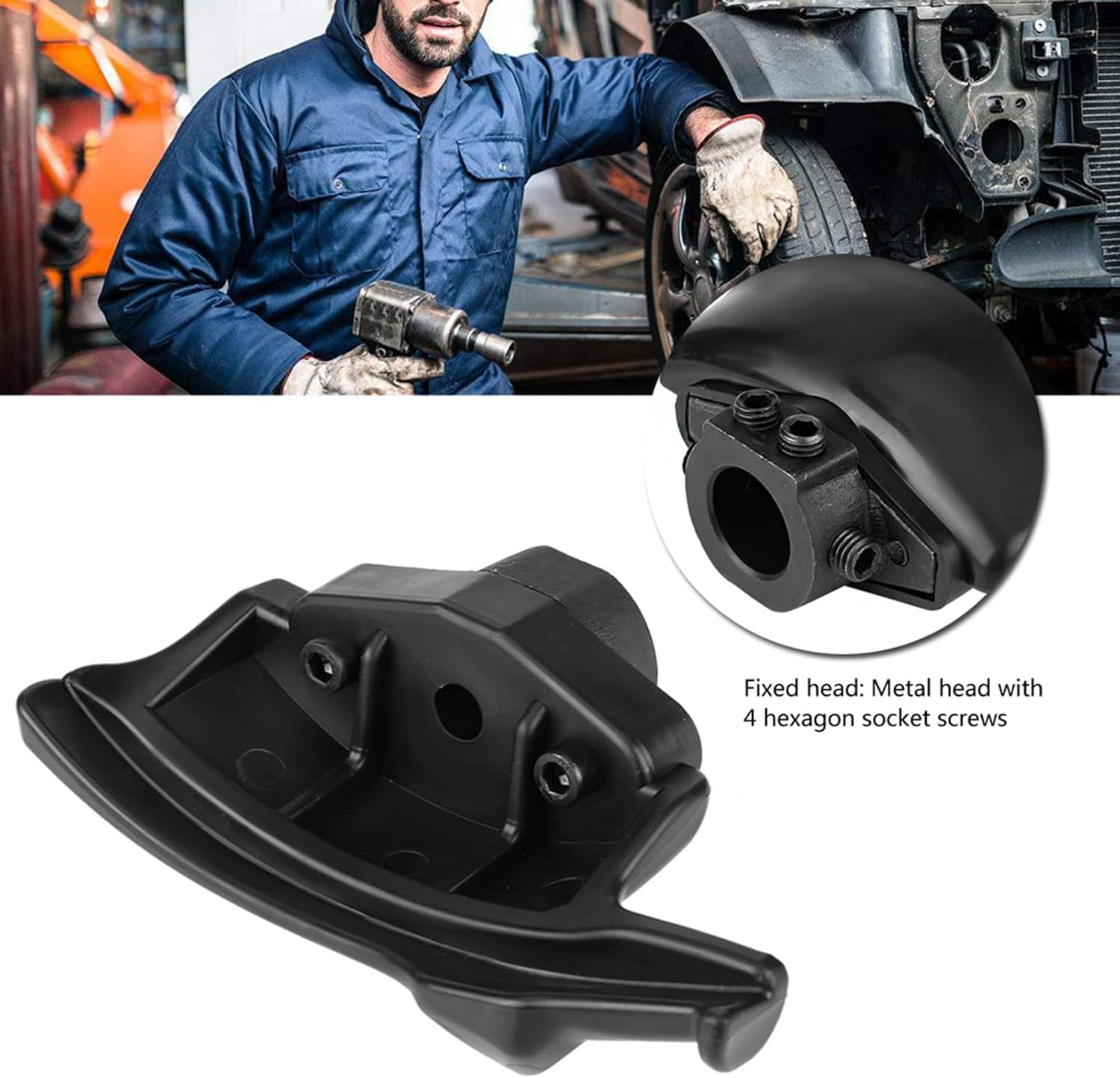 Cocoarm Duck Head Tire Changer, Tire Changer Parts Black Plastic Nylon Mount Demount Duck Tool for Changing Wheels Easy to Use (28MM)
