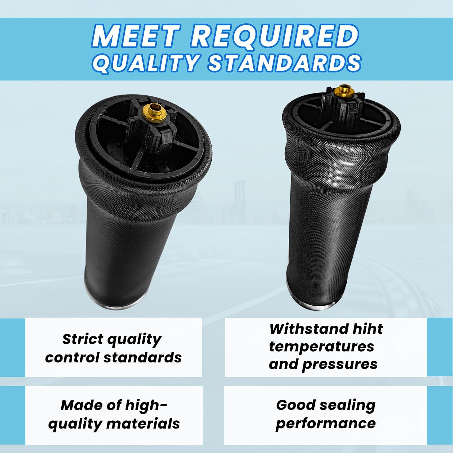 2Pcs Cab Sleeper Air Spring Bags for Freightliner Trucks OEM Replaces W02-358-7215, 18-40977-000, AS-5215, 1S5-175 Cab Air Ride Suspension Spring Bags (1C3208 x 2)