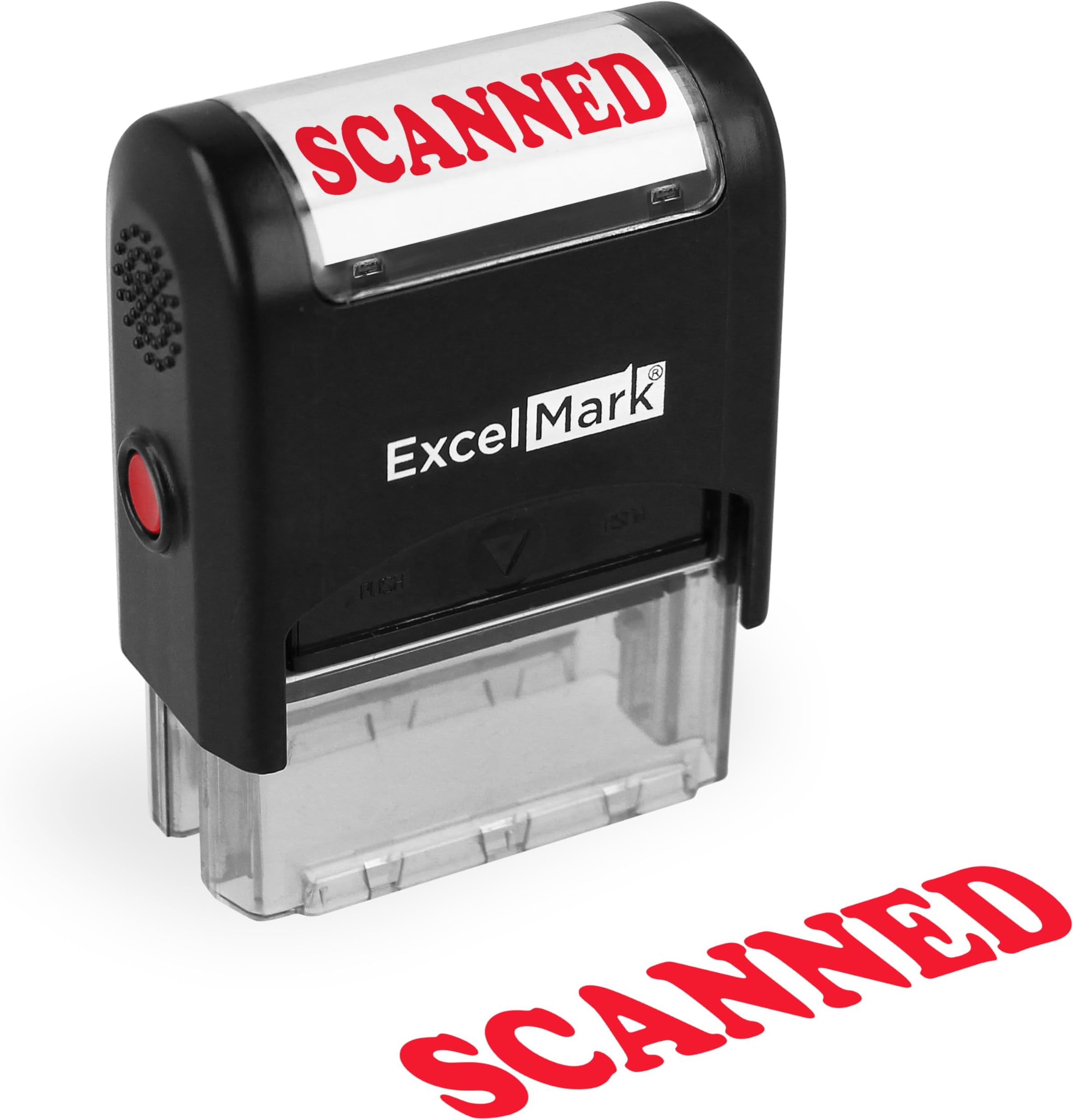 ExcelMark Scanned Stamp - Self Ink - Red Ink