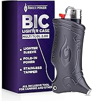 Vista 1 de Toker Poker - Funda para Mechero Bic Multiherramienta 2.0 - Negro, Herramienta Todo en Uno para Acampar y Otros