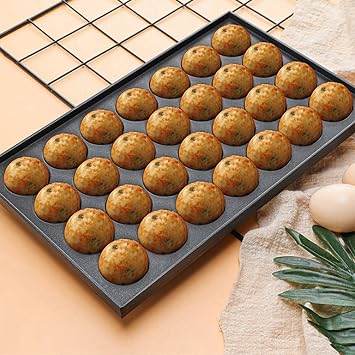 3X 28 Holes 4cm Takoyaki Hot Plate Non Stick Cook in Home Takoyaki Takoyaki Plate Only Takoyaki Aluminium Plates