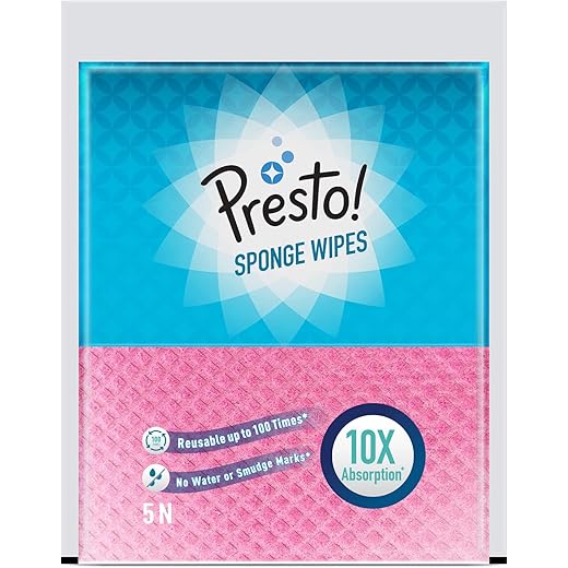 Presto Multi-Purpose Sponge Wipes - Assorted, 5 Count