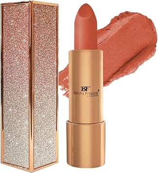 Beauty Forever Semi Matte Lipstick with Vitamin E, Plumping and Long Lasting, 3.6gms 590 Almond