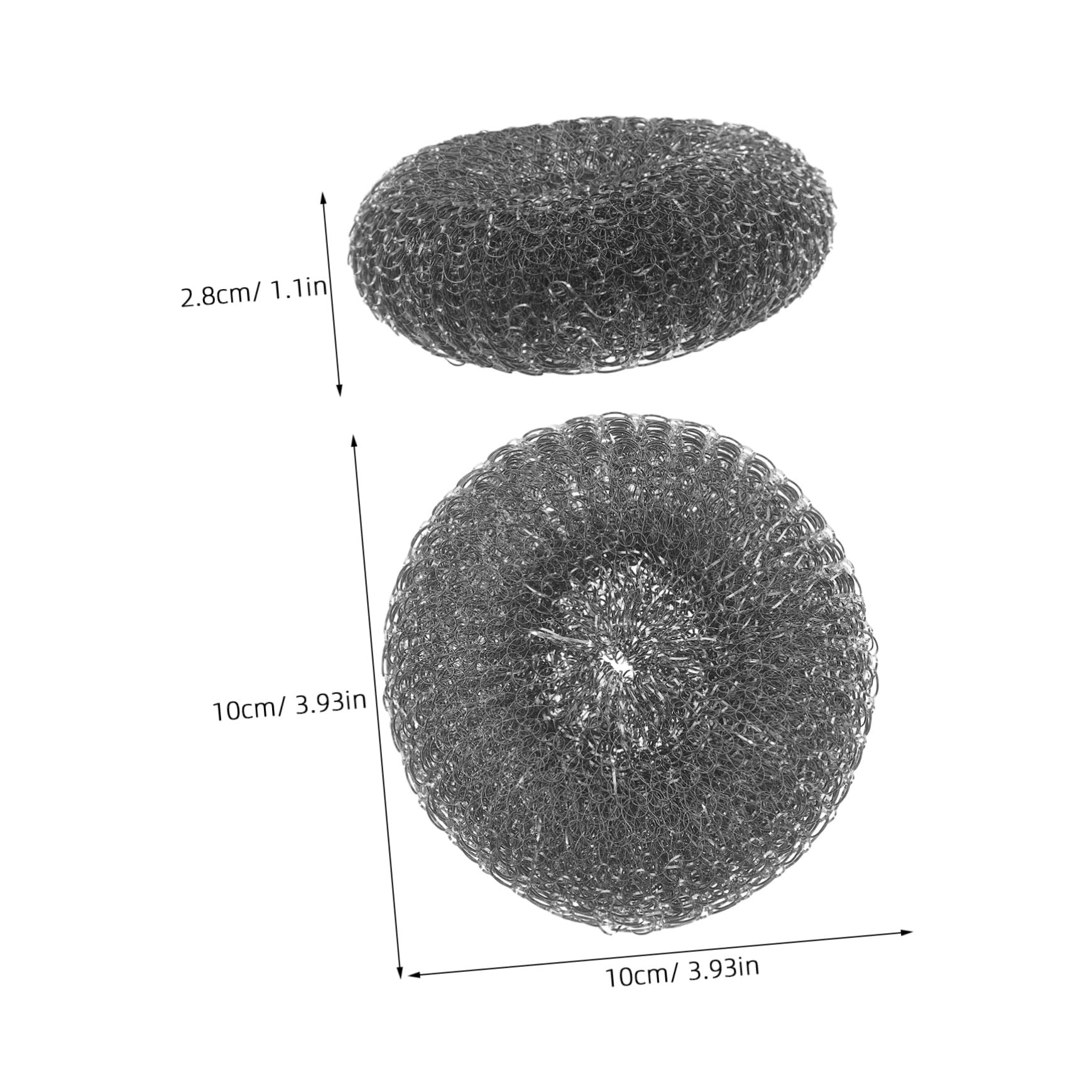Unomor Steel Scrubber Heavy Duty Dish Scrubber for Cast Pans Griddles and Grills Steel Construction for Cleaning and Maintenance of Kitchen Tools