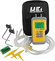 UEi EM201SPKIT Static Pressure Kit - Dual Input Manometer for HVAC Gas Supply & Draft Testing ±60 InWC