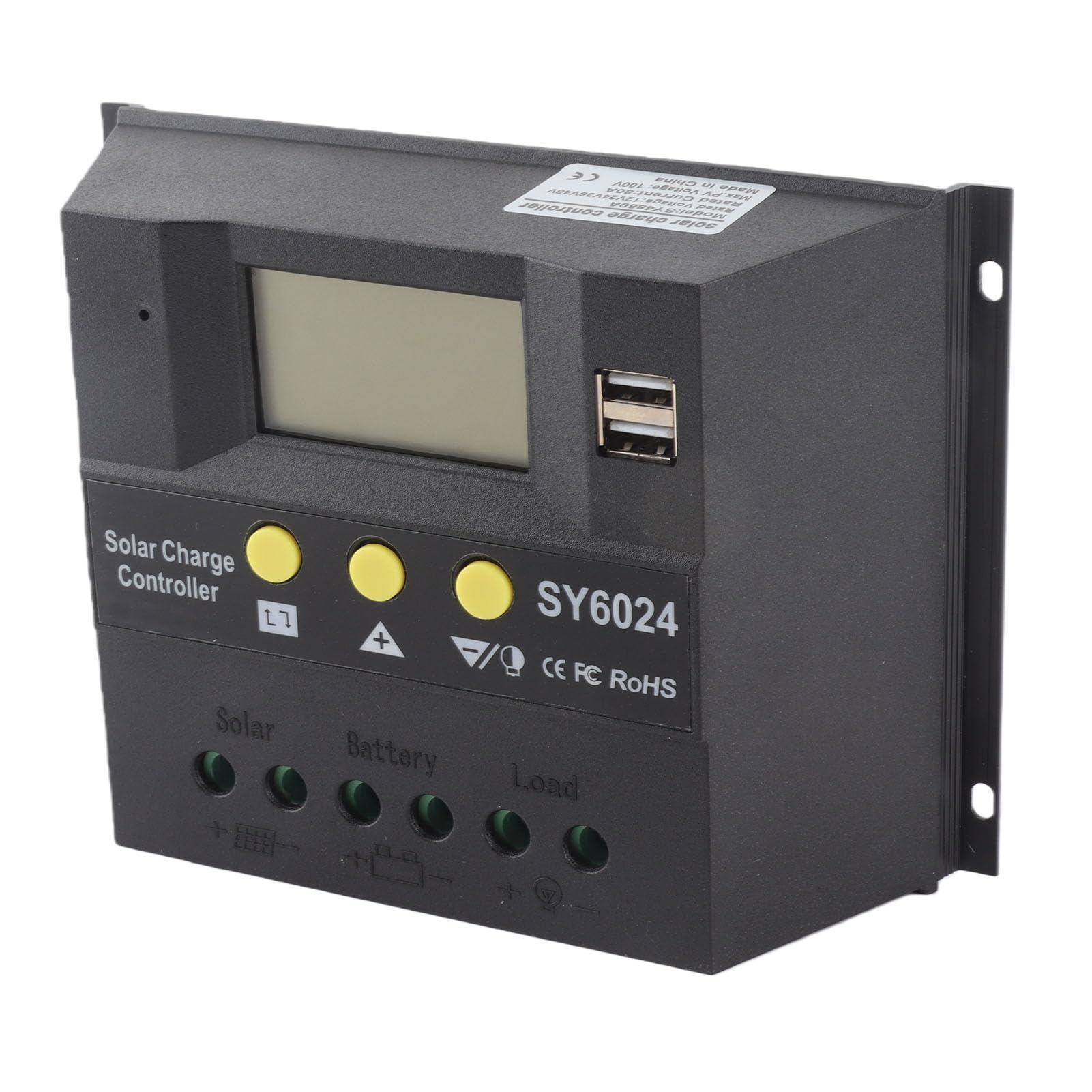 Fdit Kontroler ładowania Słonecznego, Regulator PWM 80A 12V 24V