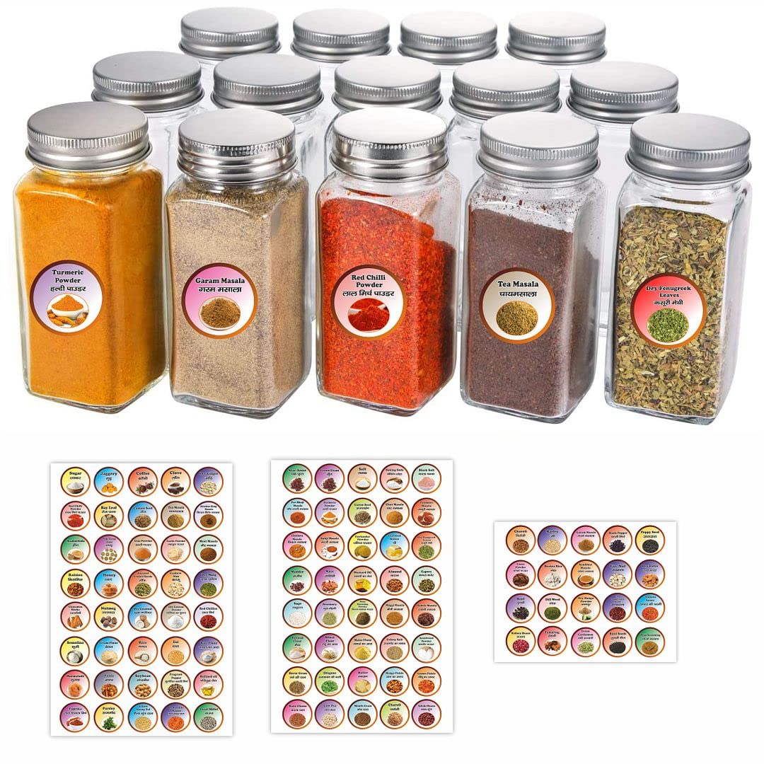 CVANU Spice Printed Label Self-Adhesive/Waterproof/Removable Vinyl Sticker for Kitchen Jar Spice/Ingredient Labels (Multicolour, 140pcs)_C01 (B09WDHM11P) Amazon Price History, Amazon Price Tracker