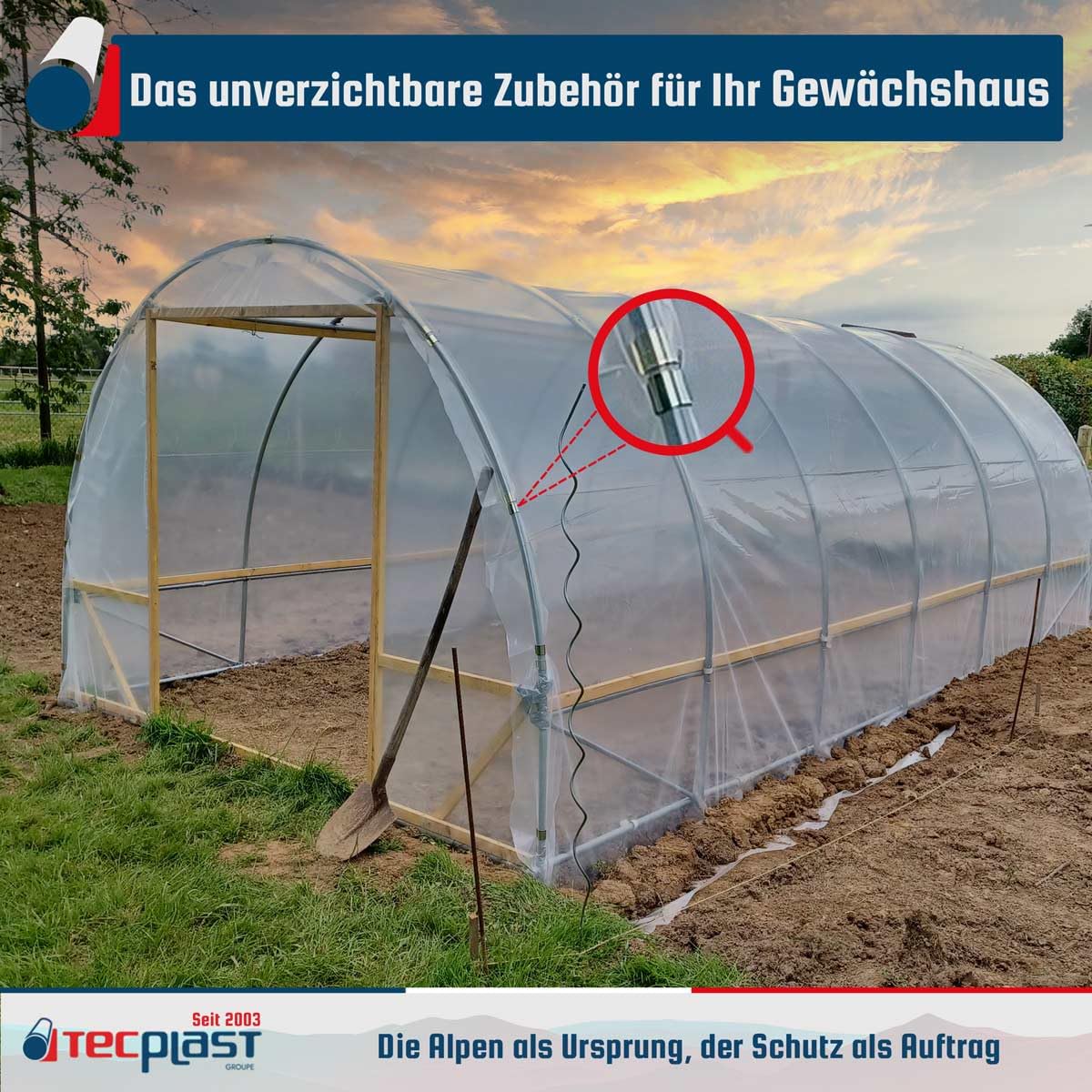 HERCHR 24 Stück Gewächshausklemmen – Für Rohre 11mm, Kunststoff-Clips Zur Befestigung Von Folien & Netzen