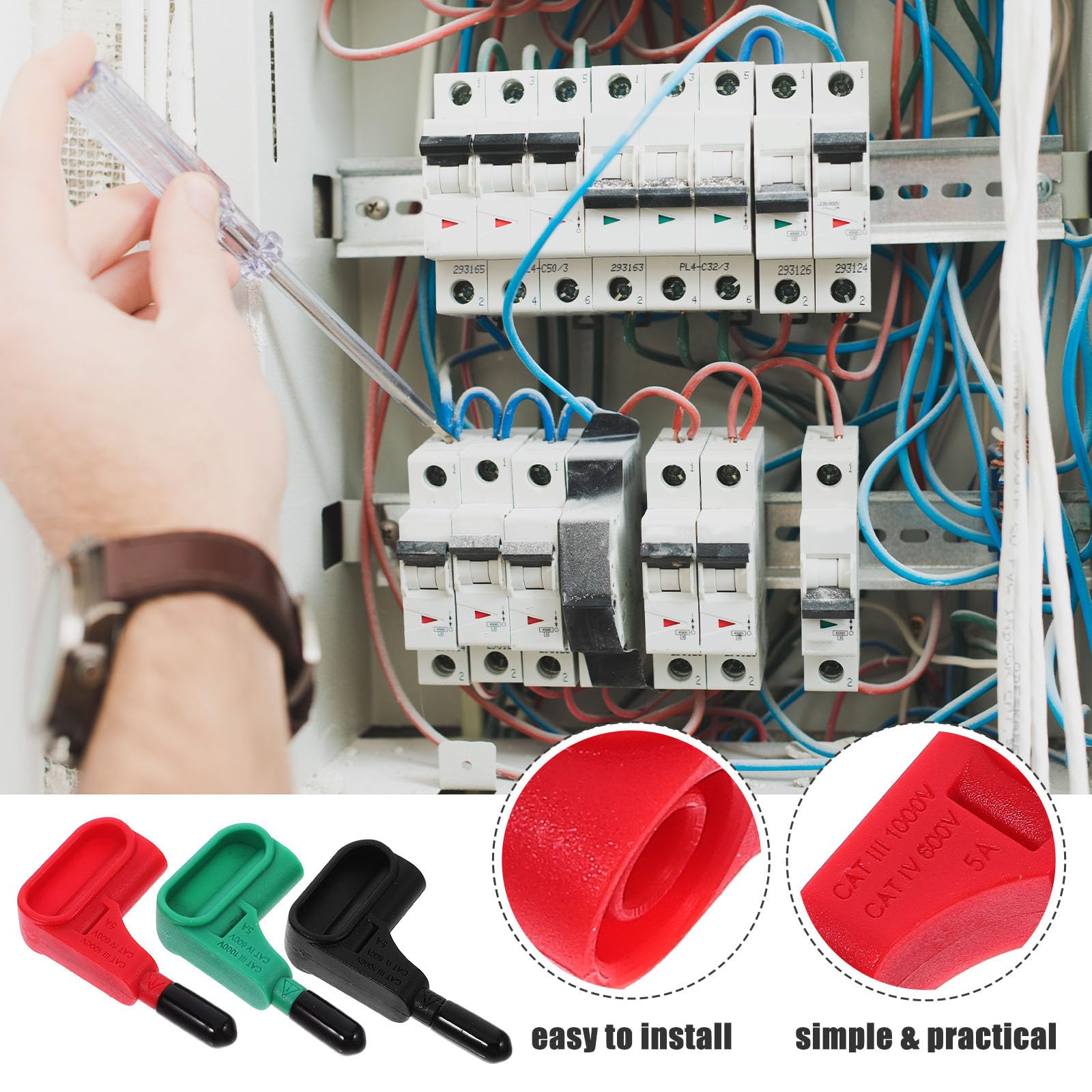 9 Stück Magnetprüfspitzen für Multimeter mit 4mm Anschluss, Präzise