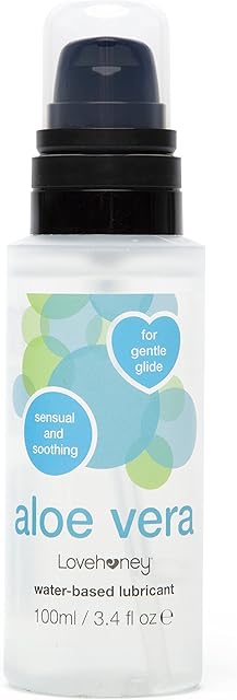 Lovehoney Aloe Vera Water Based Lube Gel - Nourishing Aloe Vera Lubricant & Licks for Men, Women & Couples - Versatile Lubricant - 100ml
