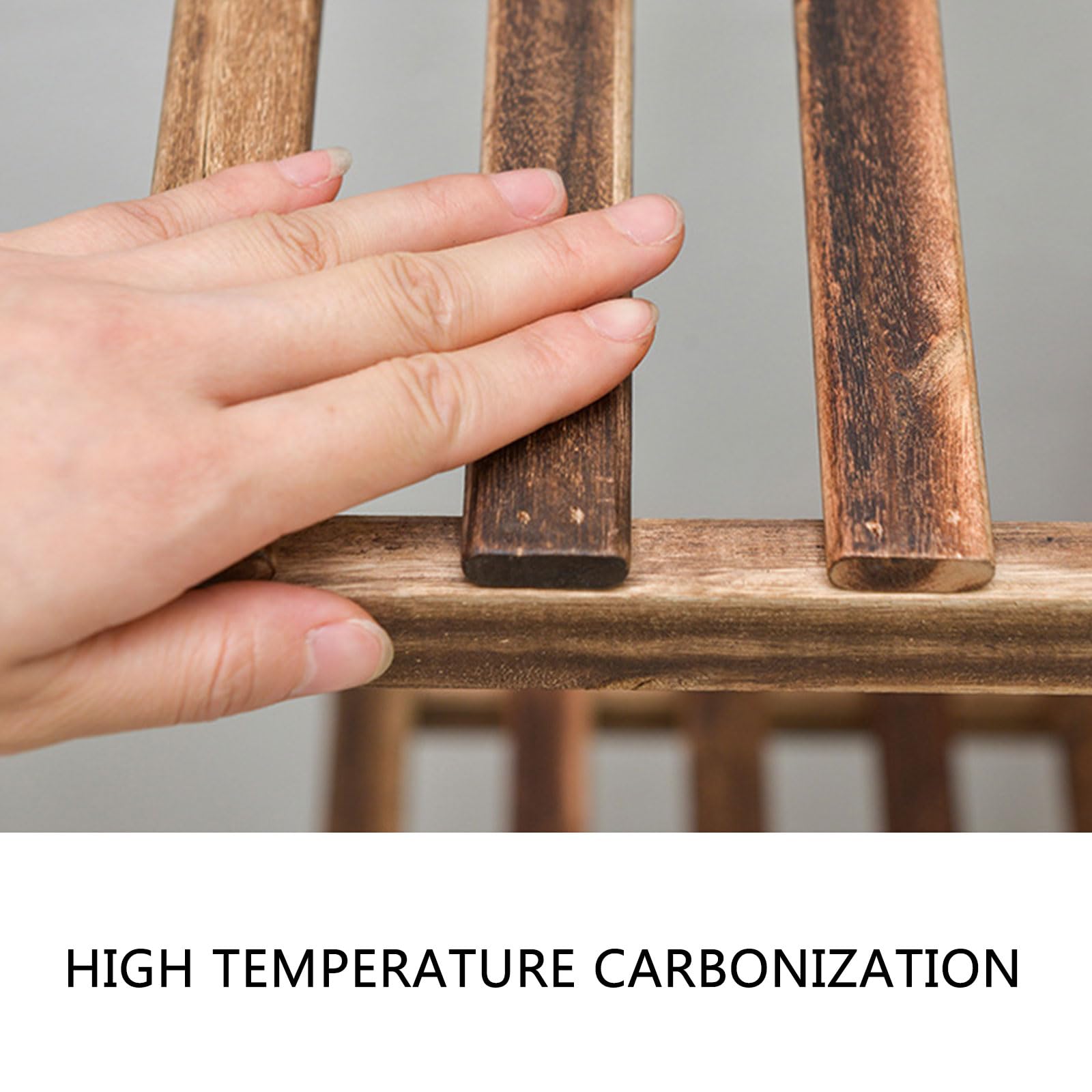 Generisch Platzsparende Holz Pflanzen Organizer für den Balkon, Garten, praktisches Sukkulenten Präsentationsregal für Hobbygärtner, Aufbewahrungsregal