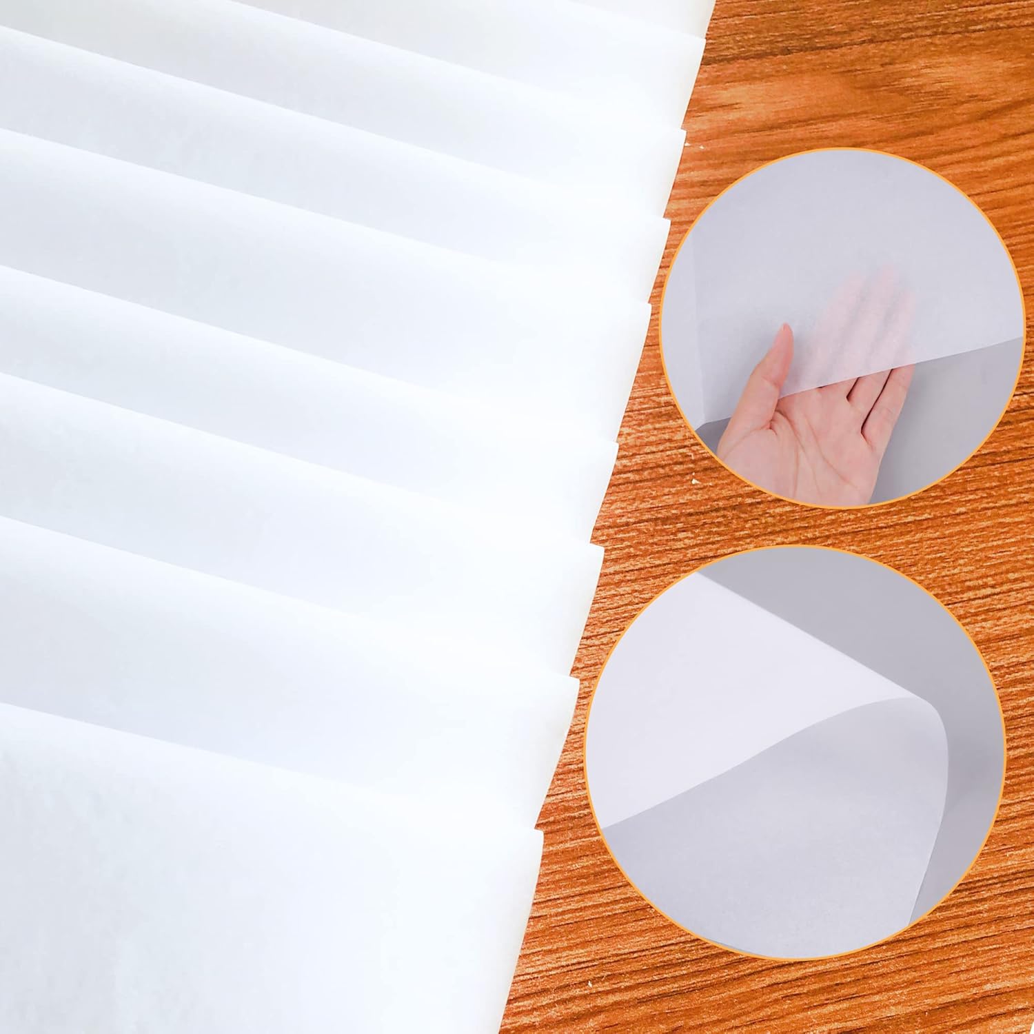 100 Sheets Acid Free Tissue Paper Lignin Free,White