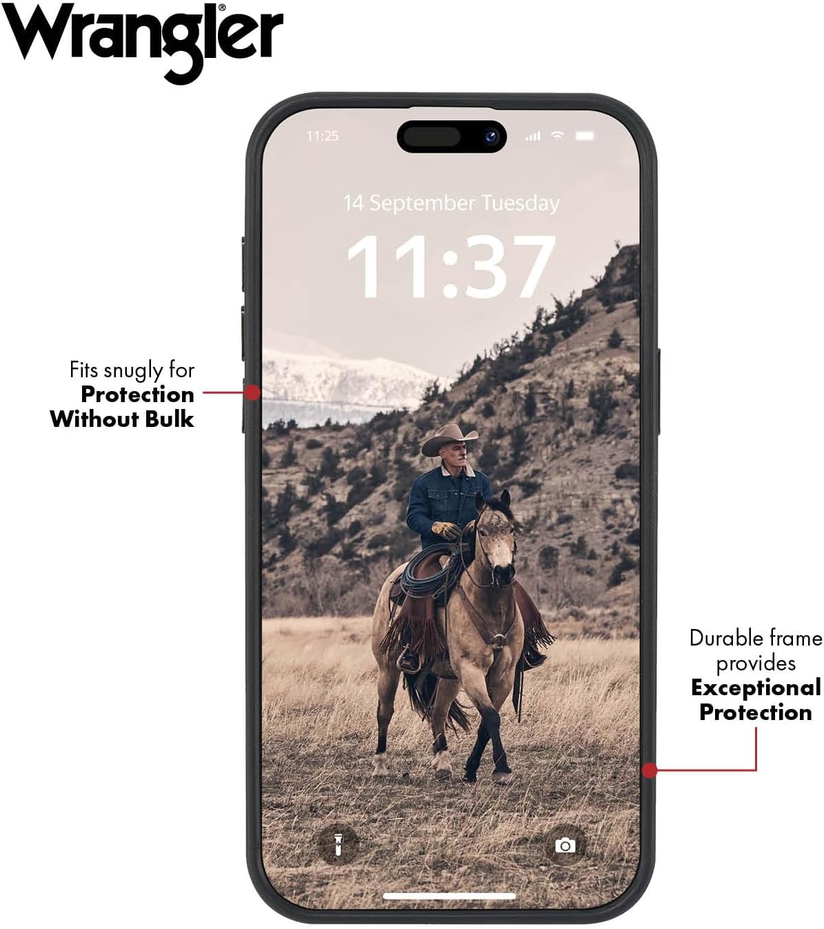 WITHit Wrangler® Multi-Striped Phone Case for iPhone 15/15 Pro/15 Pro Max, Western Design, MagSafe Compatible (Painted Desert, iPhone 15 Pro)