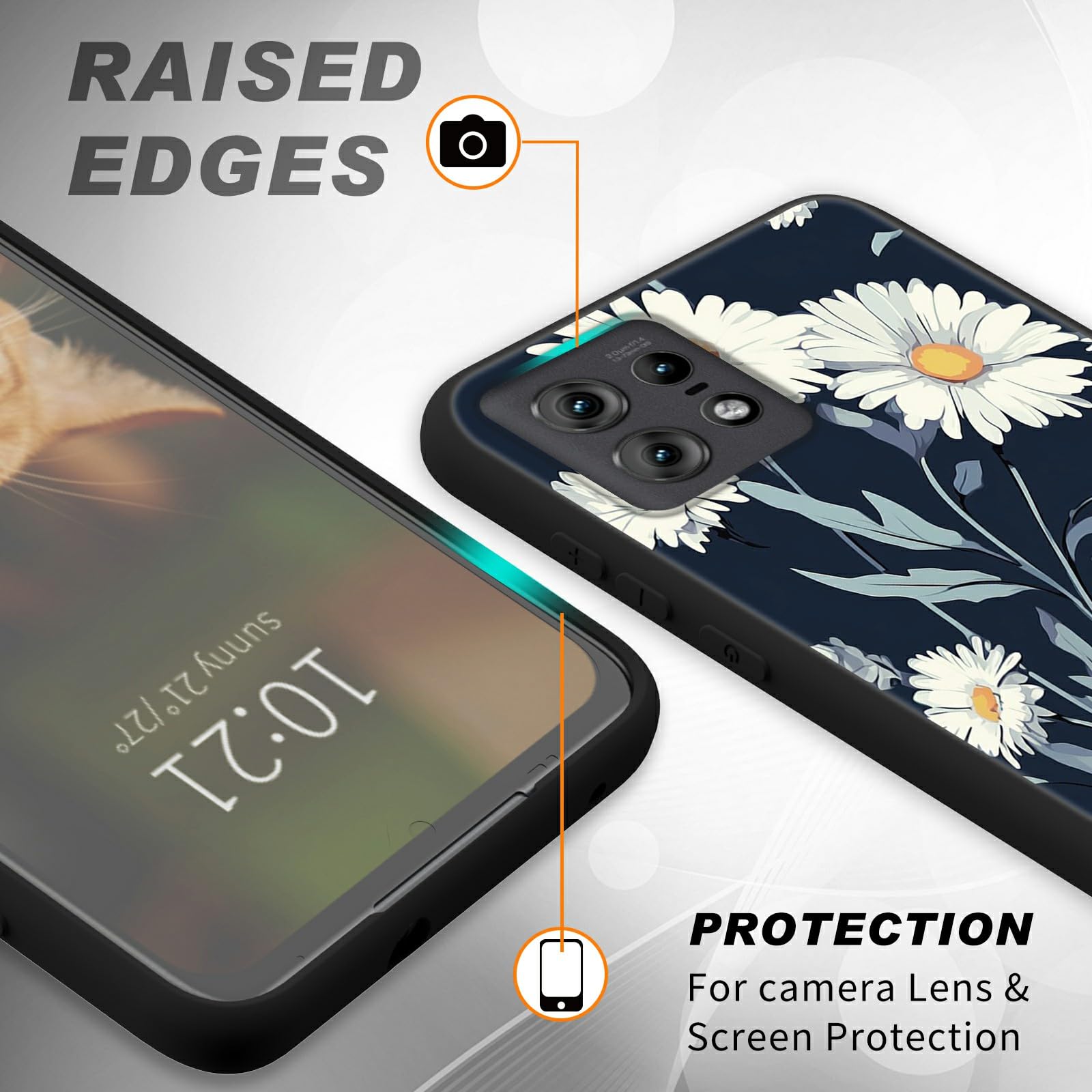 Amazon.com: SDDFRHGH for Motorola Edge 50 Pro Case for