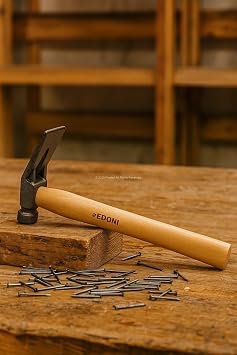 Edoni Mini Sandıkçı Keseri, Saplı, 26 cm, Ahşap Saplı, Kalın Uçlu, Döküm Başlıklı, Ergonomik Tasarımlı, Dayanıklı El Aleti, Marangozluk ve İnşaat İçin Ekonomik Çözüm, Vakumlu Ambalaj