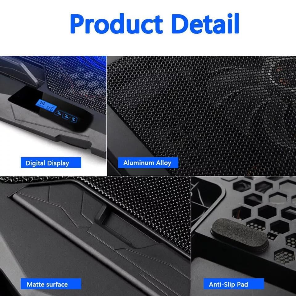 Base refrigerante para laptop PHAPPY con 4 ventiladores miniatura 7