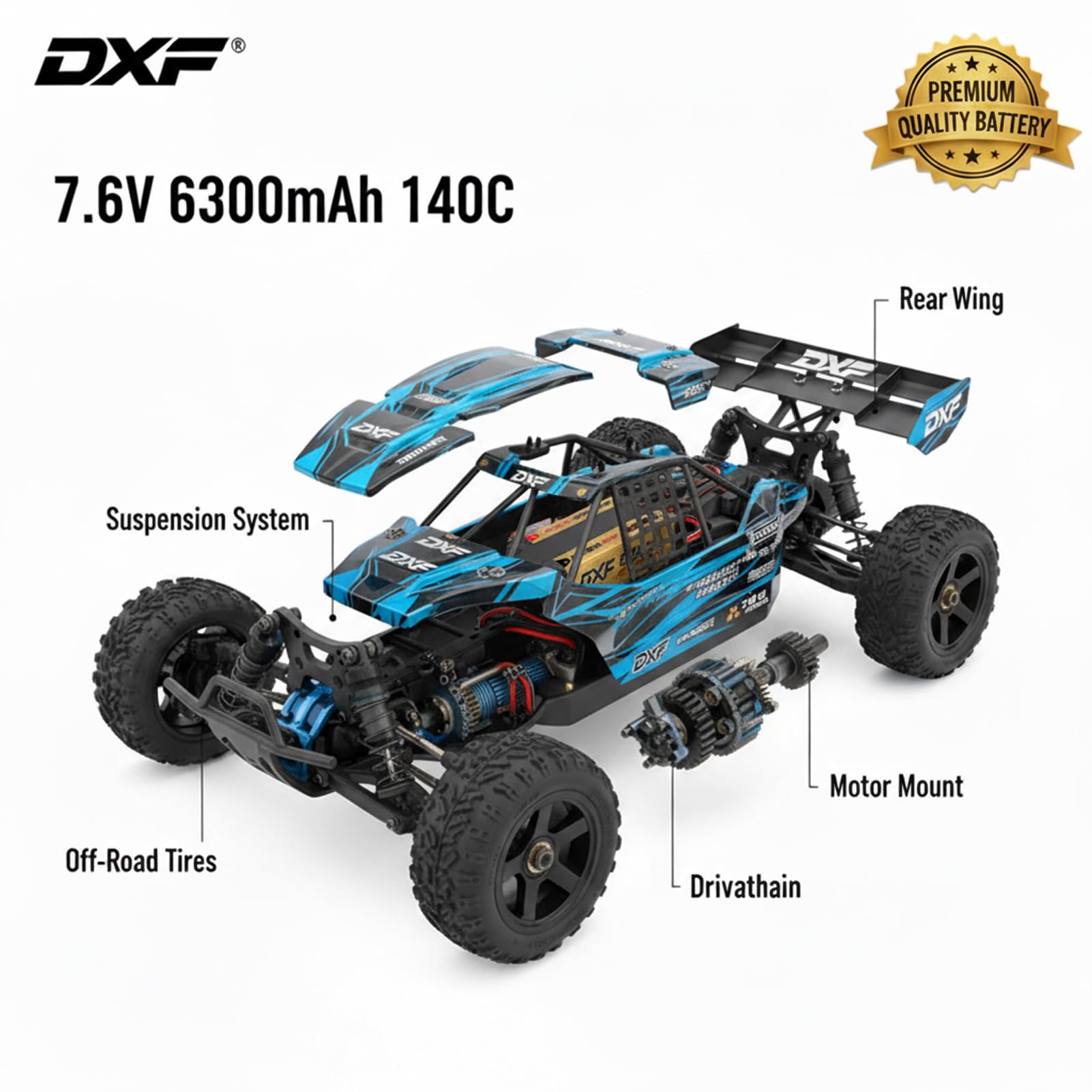 7.4V 3000mah 15C 2S batteria agli ioni di litio con spina SM-4P con cavo di ricarica USB Adatto per EC08 DE85 RC auto camion RC barca RC Drone ingegneria batteria del veicolo