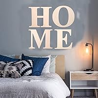 Vista 3 de Letra de madera de 12 pulgadas, letras de madera para decoración de pared, letras de madera en blanco sin terminar de 1/5 pulgadas para decoración