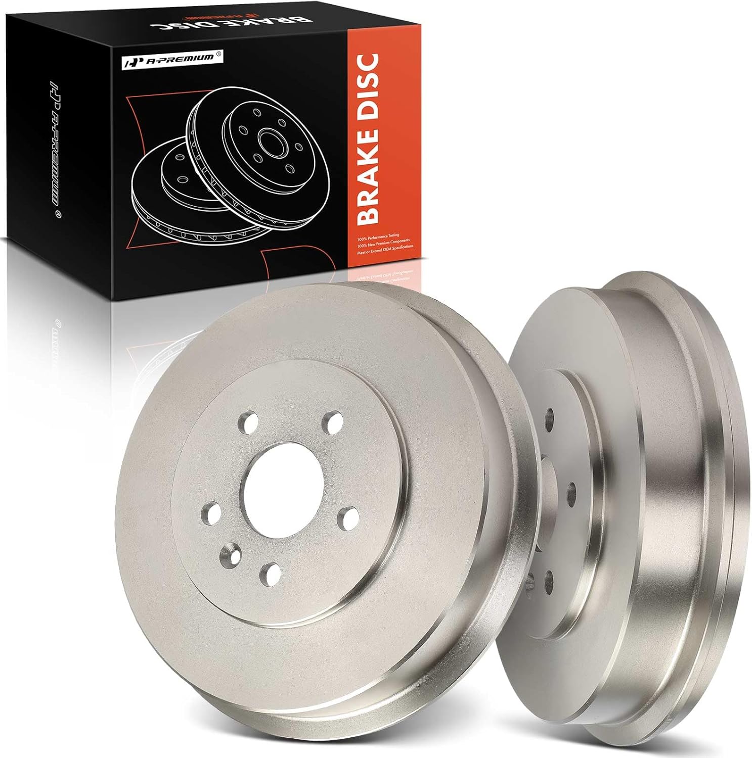 A-Premium 11.72 in (297.8 mm) Rear Brake Drums Set Compatible with Select Chevrolet Models - Cruze 2011-2015, Cruze Limited 2016, 2 Pcs