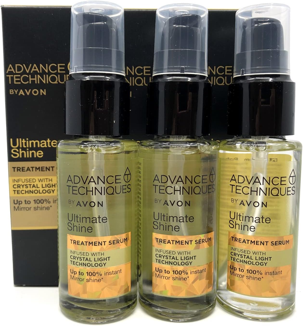 Avon 3 x Advance Techniques Daily Shine Dry Ends Serum 30ml - 1.0fl.oz. SET !