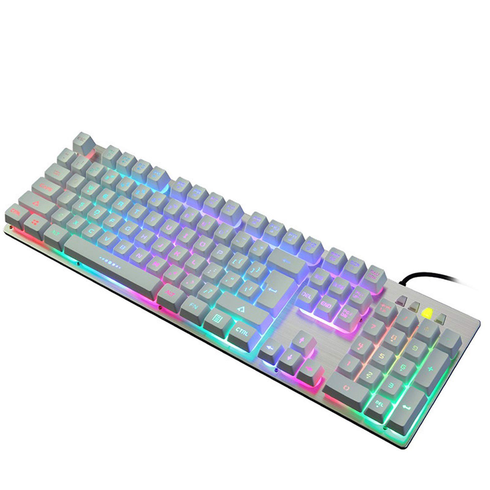 Amazon.co.jp: メカニカルゲーミングキーボード、LEDレインボー