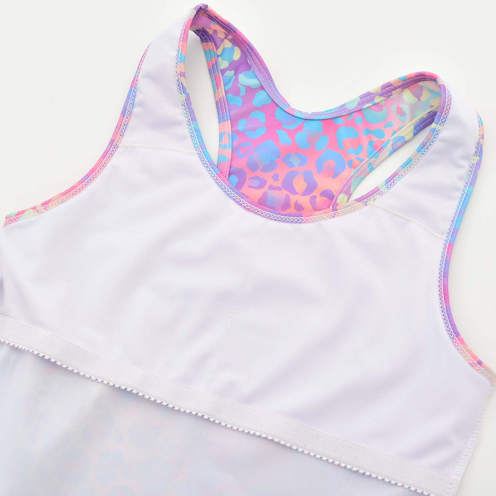 JerrisApparel Costume da bagno estivo da bambina, due pezzi, tankini