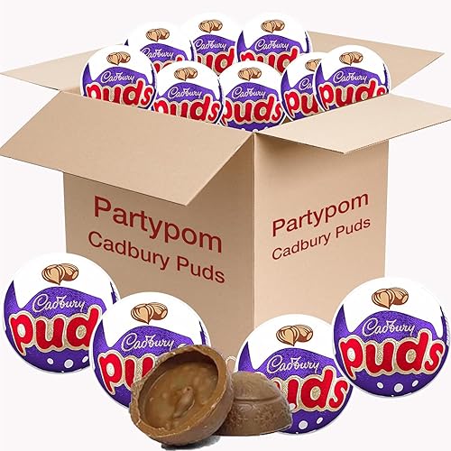 Cadbury Huevos de chocolate con leche de Pascua del Reino Unido, bolas de pud envueltas individualmente, 10 unidades de trufas de chocolate con