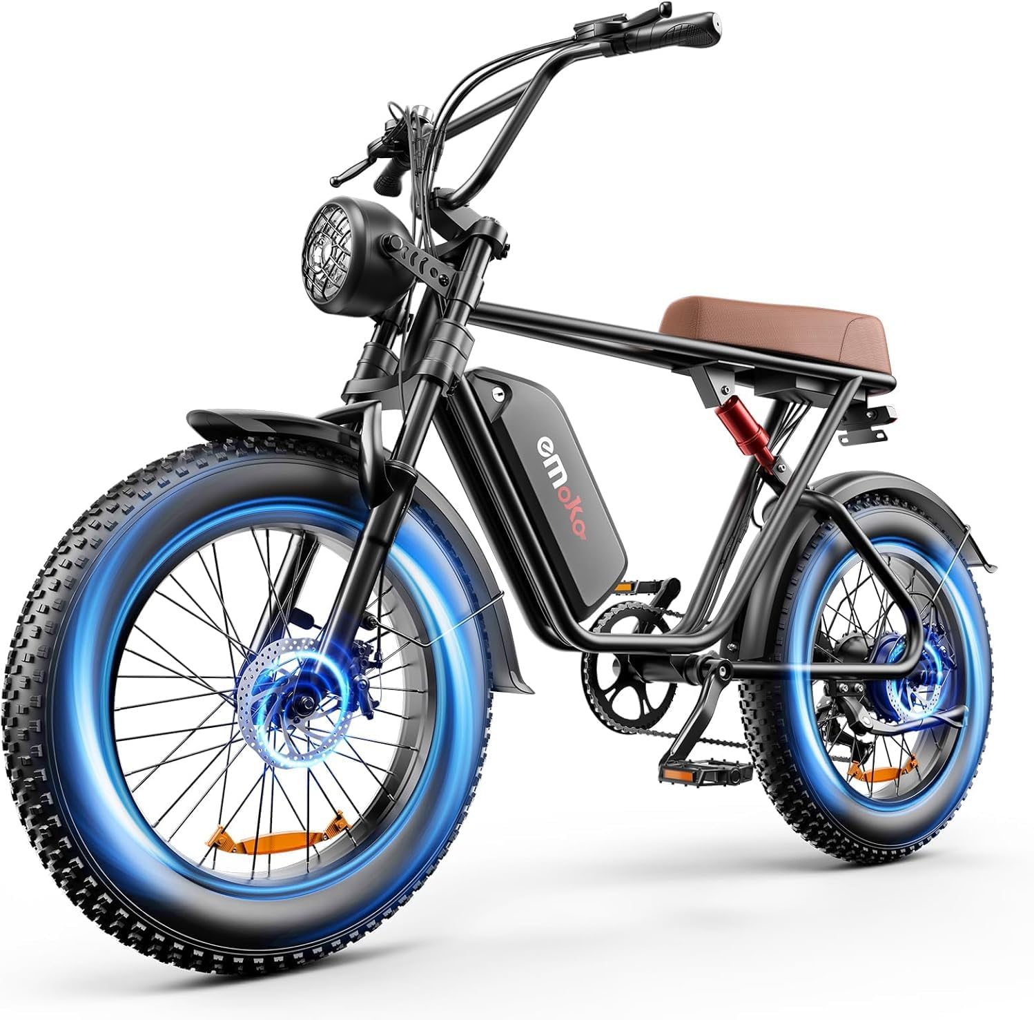 Electric Bike for Adults, 1500W Ebike, Up to 30MPH & 65Miles Long Range, 48V/20Ah Removable Battery ，20Inch Fat Tire Mountain Electric Bicycle, 7-Speed with Full Suspension (Brown)