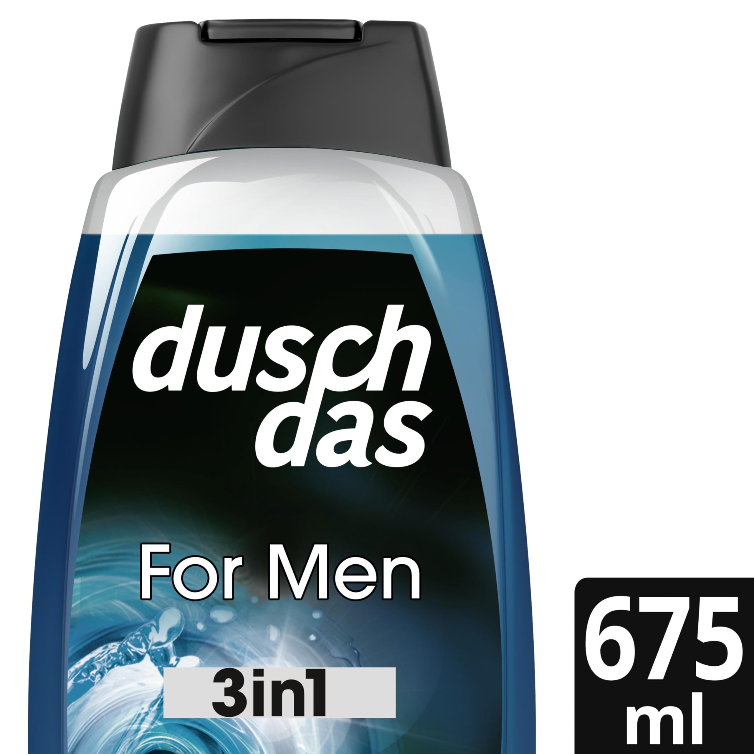 Duschdas Gel doccia 3 in 1 e shampoo per uomo XXXL con formula profumata Fresh Energy garantisce un inizio rinfrescante della giornata 675 ml