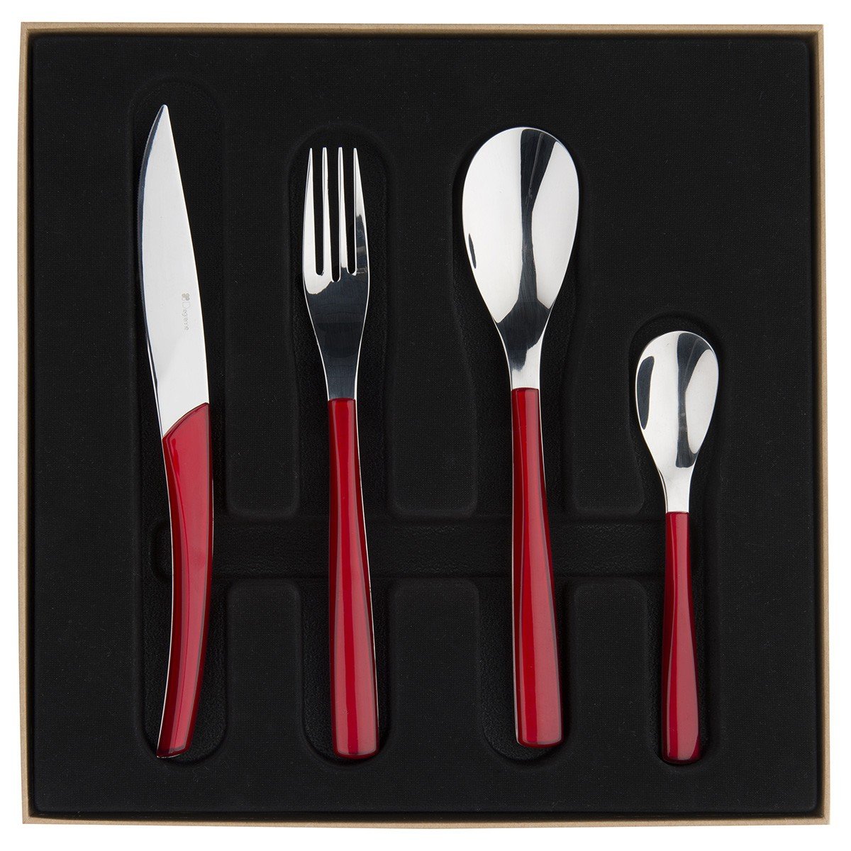 Amazon | Guy Degrenne – クオーツFlatware 24 Piece Set Service for