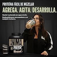 Vista 4 de Animal Proteína de suero aislada en polvo - Cargada para constructor muscular pre y post-entrenamiento y recuperación con enzimas digestivas