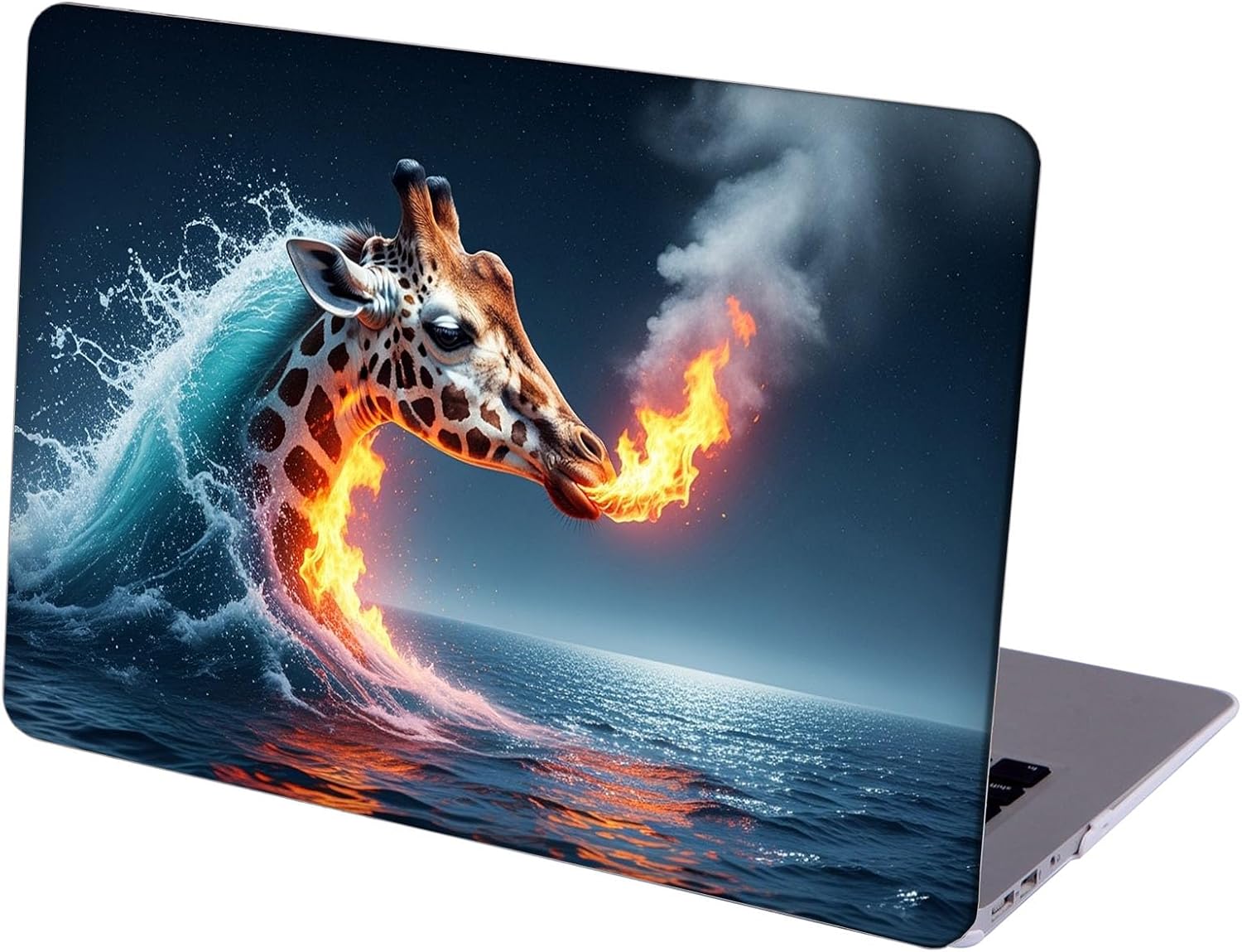Compatible with MacBook Neo 13-inch, Hard Shell Case with Keyboard Cover and Screen Protector (A3404 A18 Pro chip, 2026 Release) - Giraffes MC23237