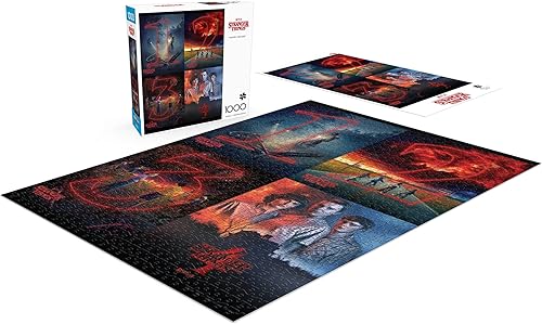 Miniatura 4 de Buffalo Games - Collage de póster de Stranger Things - Rompecabezas de 1000 piezas