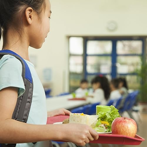 Miniatura 6 de PATIKIL Bandeja rectangular de plástico de estilo japonés, 11.8 x 7.9 pulgadas, bandeja para servir té de grano de madera para el hogar, hotel,