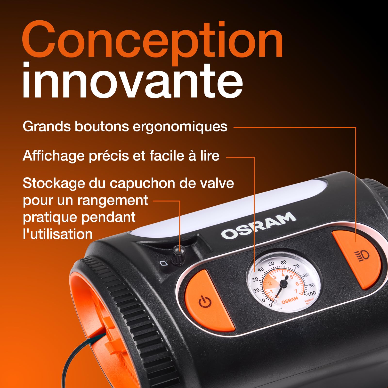 OSRAM OTI2110 Manomètre de pression des pneus