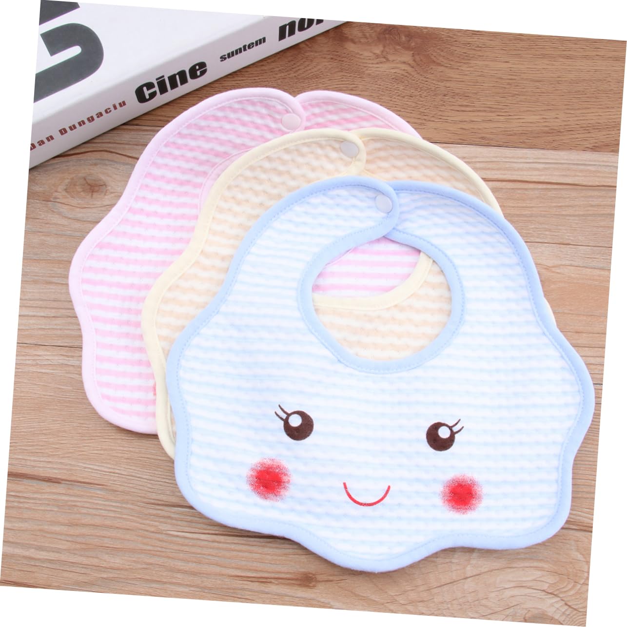 ibasenice 15pièces Bavoirs Coton Imperméables Pour Garçon Fille Bavoir Cartoon Ajustable Et Pratique Couleurs Mélangées