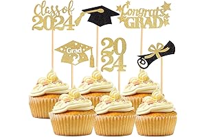 2024 Graduation Cupcake Toppers