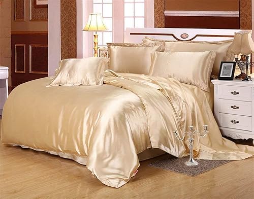 Juego de sábanas de satén Feeling Pampered de 4 piezas de Saanvi Creations