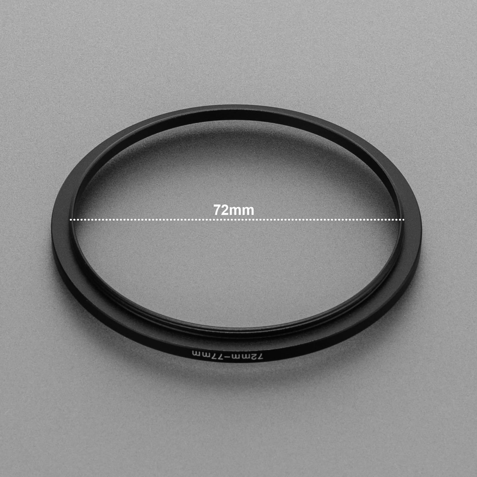 Bague d'adaptation de Filtre Step Up 72-77 mm pour Filtre en Alliage d'aluminium de qualité aéronautique