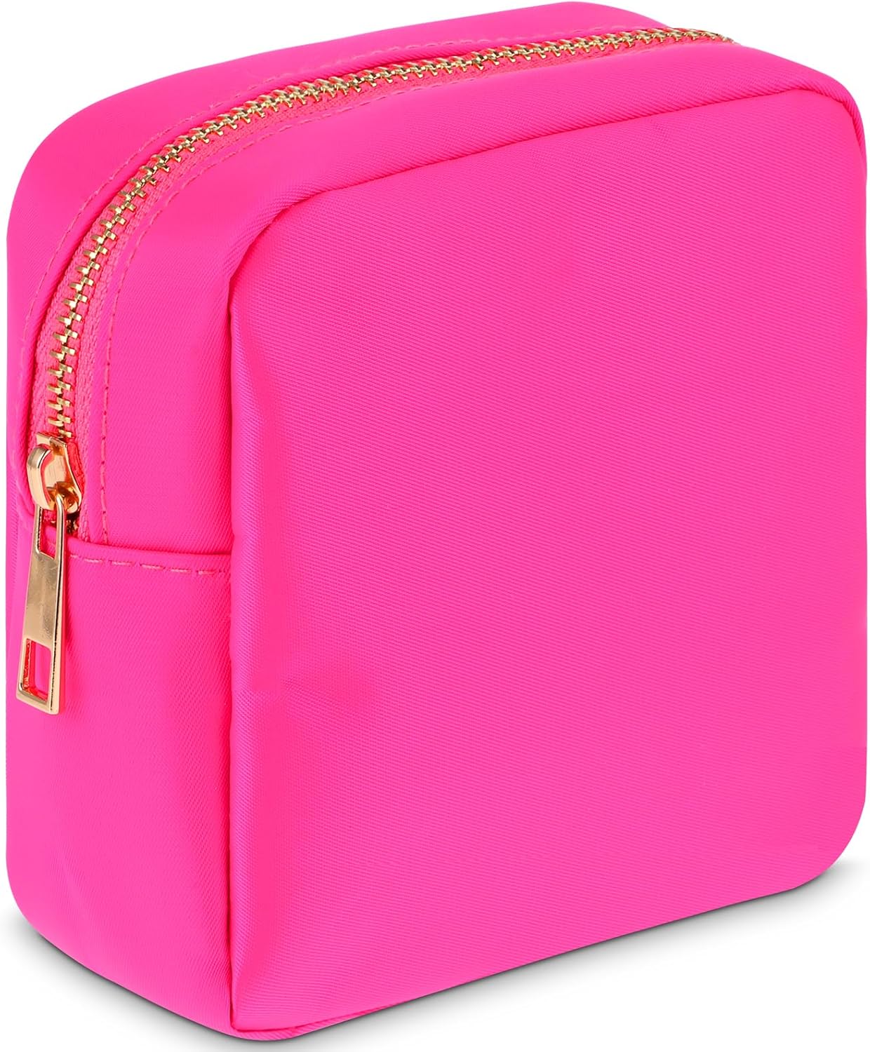 Pink Cosmetic Bag Nylon Makeup Bag Mini Cosmetic Bag Waterproof Small